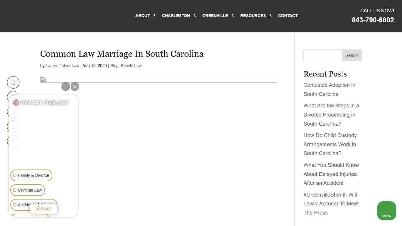 What is Common Law Marriage in South Carolina?