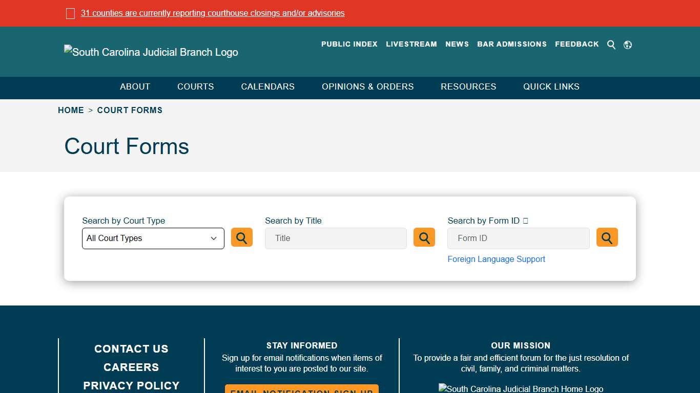 Court Forms - South Carolina Judicial Branch